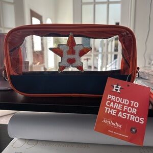 Houston Astros Clear Crossbody Bag